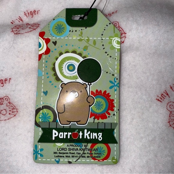 Parrot King Sweater Jacket Plush Kids Red Animal Hoodie Toddler Sz Age 2-3 - Picture 13 of 13